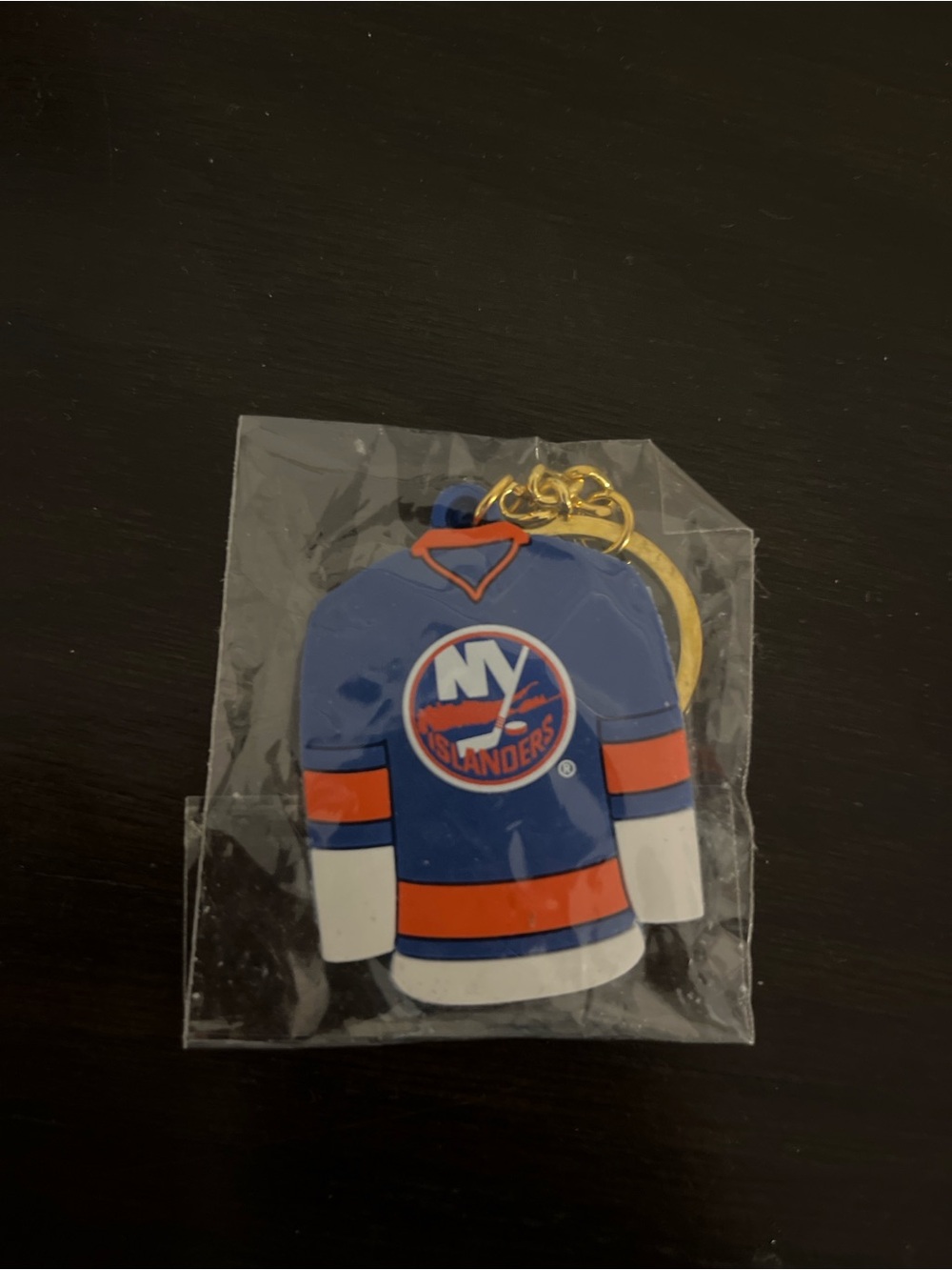 Blue Jersey Keychain - Official NHL Team Accent